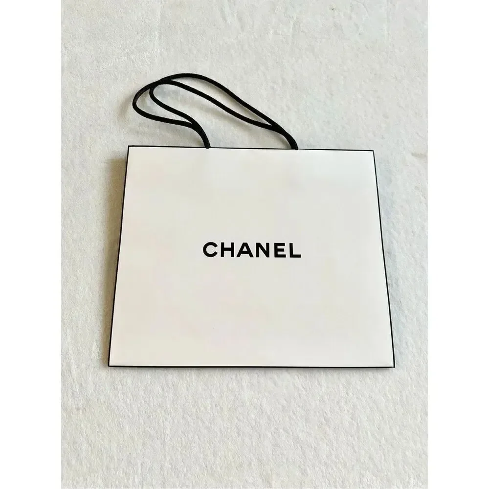 Chanel black-and-white gift bag 